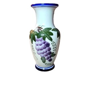 Vase with grape design Made in Thailand